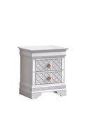 Verona 2-Drawers Nightstand, Pearl
