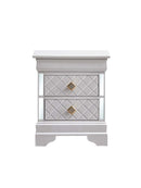 Verona 2-Drawers Nightstand, Pearl