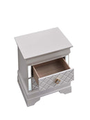Verona 2-Drawers Nightstand, Pearl