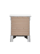 Verona 2-Drawers Nightstand, Pearl