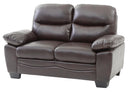 Marta 59in Loveseat, Dark Brown