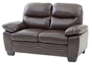 Marta 59in Loveseat, Dark Brown