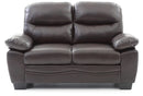 Marta 59in Loveseat, Dark Brown