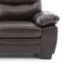 Marta 78in Sofa, Dark Brown