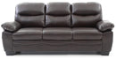 Marta 78in Sofa, Dark Brown