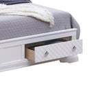Verona Full Storage Bed, Silver Champagne