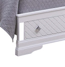 Verona Full Storage Bed, Silver Champagne
