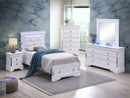 Verona Queen Storage Bed, Silver Champagne