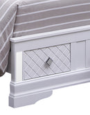 Verona Twin Storage Bed, Silver Champagne