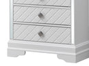 Verona 5-Drawers Chest, Silver Champagne