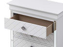 Verona 5-Drawers Chest, White