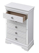 Verona 5-Drawers Chest, White