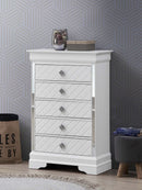 Verona 5-Drawers Chest, White