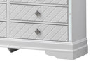 Verona 6-Drawers Dresser, Silver Champagne