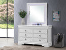 Verona 6-Drawers Dresser, Silver Champagne