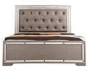 Alana King Bed, Silver Champagne