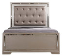 Alana Queen Bed, Silver Champagne