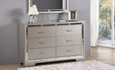 Alana 6-Drawers Dresser, Silver Champagne