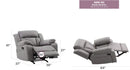 Daria Reclining Chair, Gray