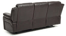 Daria 85in Reclining Sofa, Dark Brown