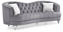 Jewel 90in Sofa, Gray