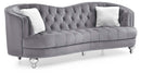 Jewel 90in Sofa, Gray