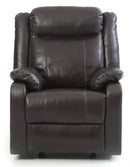 Ward Reclining Chair, Dark Brown