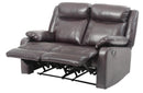 Ward 55in Loveseat, Dark Brown