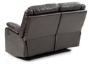 Ward 55in Reclining Loveseat, Dark Brown