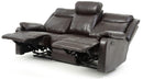 Ward 76in Reclining Sofa, Dark Brown