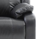 Ward 55in Reclining Loveseat, Black