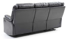 Ward 76in Reclining Sofa, Black