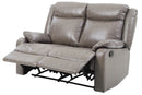 Ward 55in Reclining Loveseat, Gray
