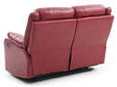 Ward 55in Reclining Loveseat, Red