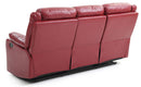 Ward 76in Reclining Sofa, Red