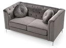 Pompano 62in Loveseat, Dark Gray