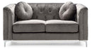 Pompano 62in Loveseat, Dark Gray