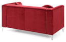 Pompano 62in Loveseat, Burgundy