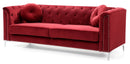 Pompano 83in Sofa, Burgundy