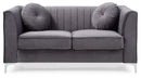 Delray 65in Loveseat, Gray