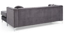Delray 75in Sofa, Gray