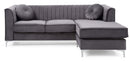 Delray 75in Sofa, Gray