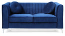 Delray 65in Loveseat, Navy Blue