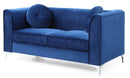 Delray 65in Loveseat, Navy Blue