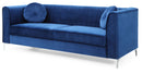 Delray 87in Sofa, Navy Blue