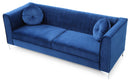Delray 87in Sofa, Navy Blue