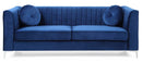 Delray 87in Sofa, Navy Blue