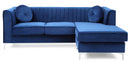 Delray 75in Sofa, Navy Blue