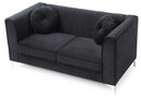 Delray 65in Loveseat, Black