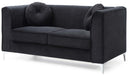 Delray 65in Loveseat, Black